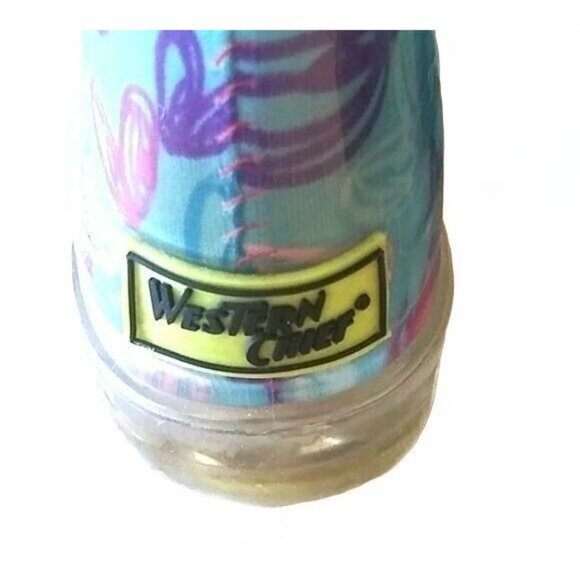 Western Chief Girls Light-Up Rain Boots With Heart Print Size 11 - Picture 9 of 10